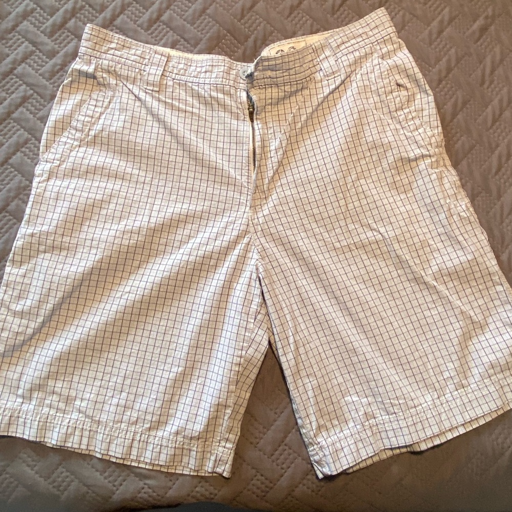 Izod Men’s Blue Plaid Saltwater Shorts
